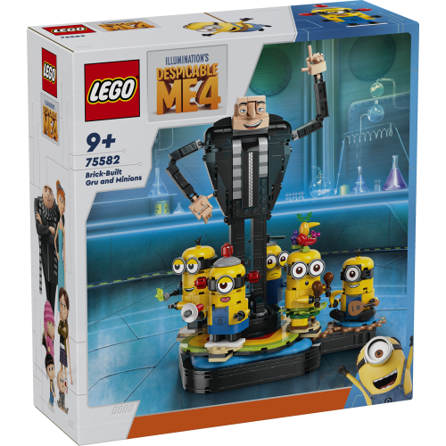 Brick-Built Gru and Minions